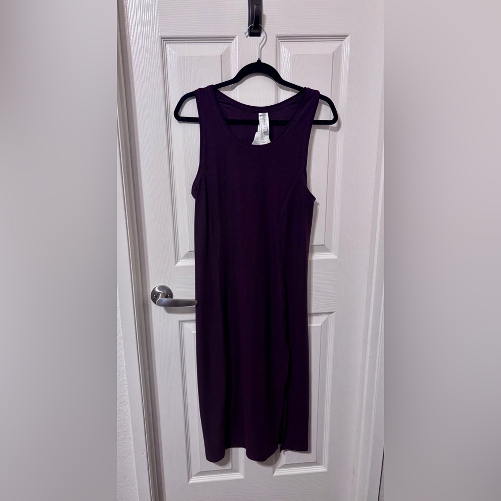 Fabletics Burgundy Midi Dress